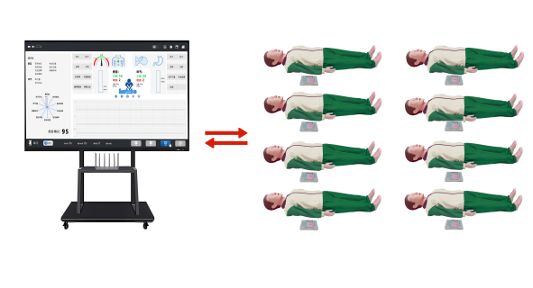 MJ200-200 群体化智能心肺复苏训练系统（全身）